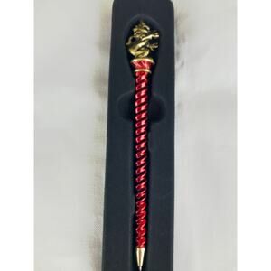 Harry Potter Gryffindor House Red Metal Spiral Black ink Pen